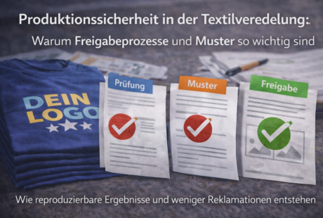 Produktionssicherheit in der Textilveredelung: Warum Freigabeprozesse und Muster so wichtig sind