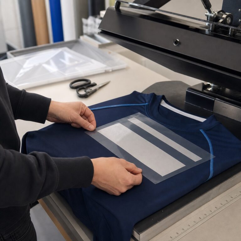 Sport Flex Transfer auf elastischer Sportbekleidung in der technischen Prüfung