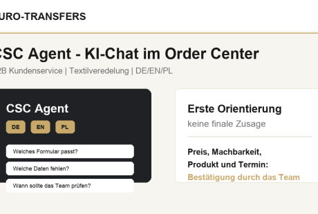 CSC Agent: KI-gestützter Chat für Kunden von Euro-Transfers